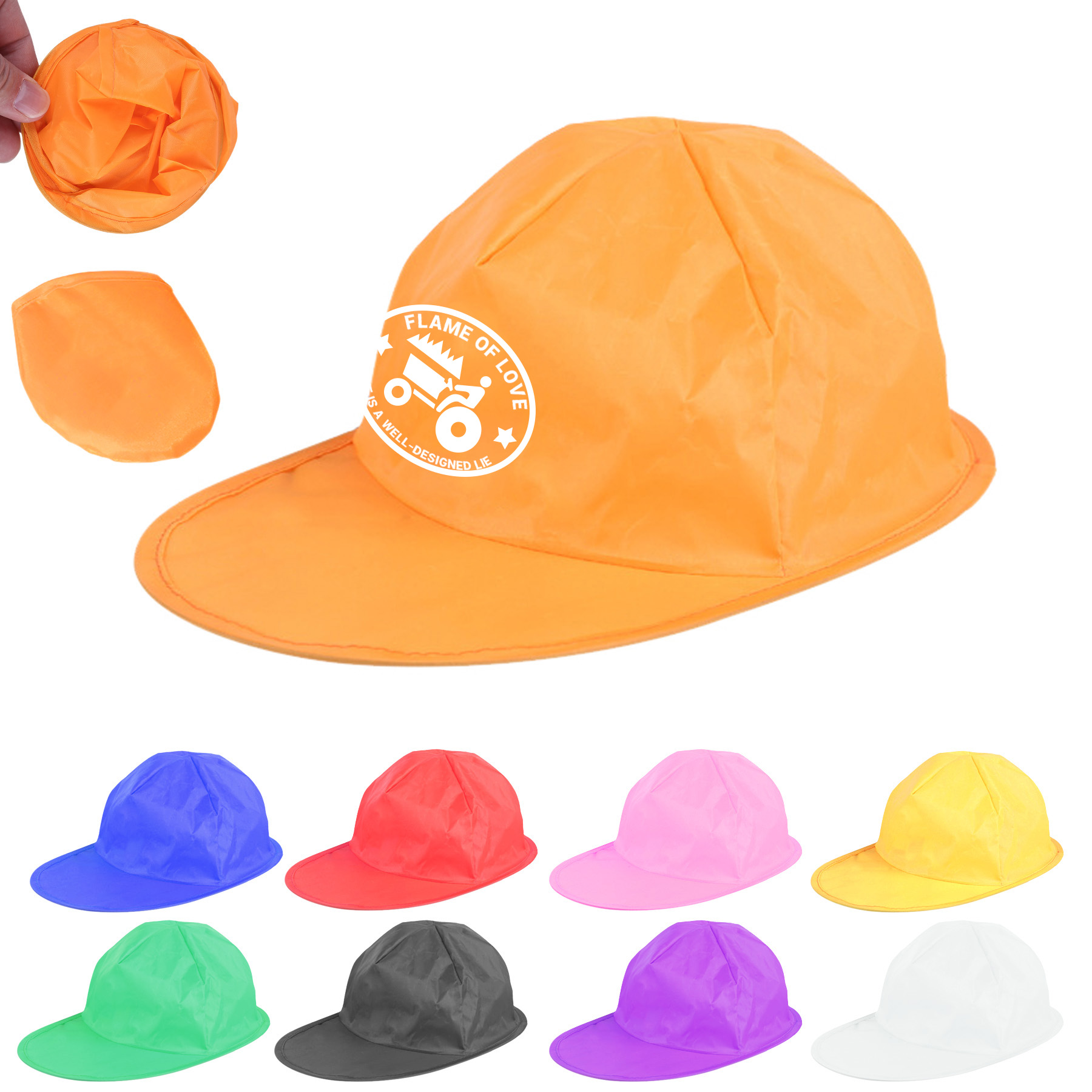 FlyFlyPromos - Foldable Baseball Cap with Pouch Image 1 - Promotional Product